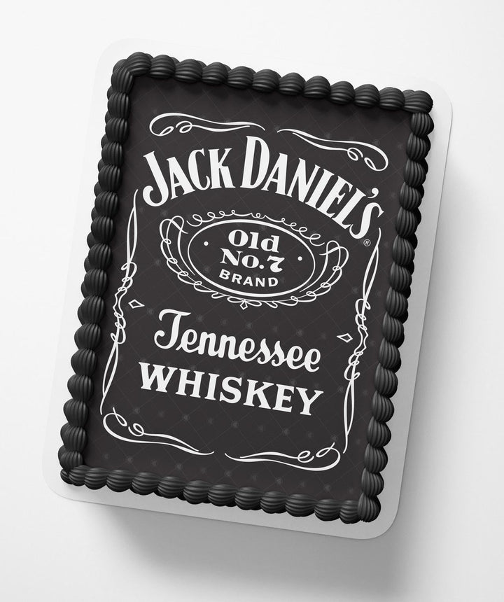 Jack Daniels Tennessee Whiskey Label Edible Cake Toppers
