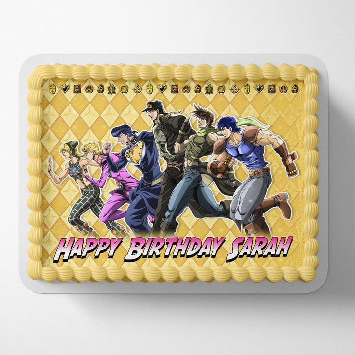 JoJos Bizarre Adventure GP Edible Cake Toppers