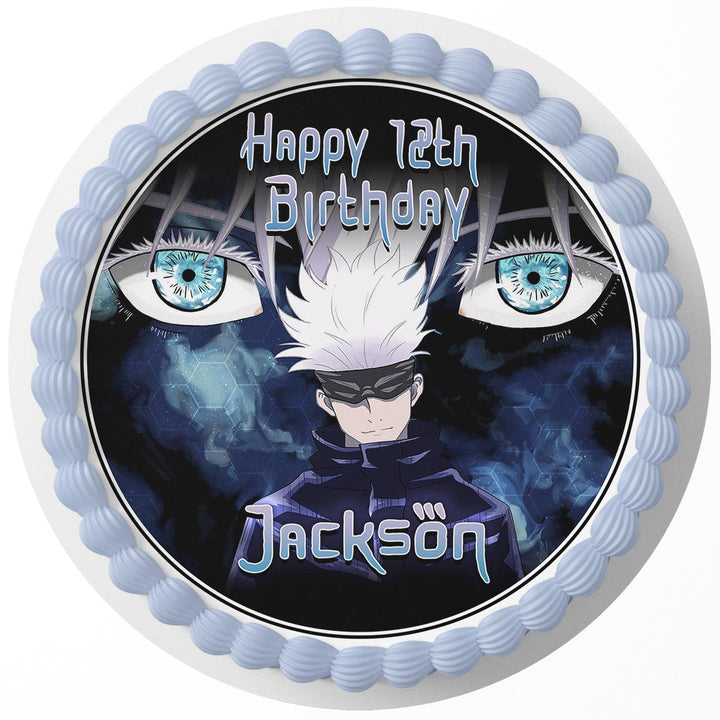 Jujutsu Kaisen Gojo Satoru Eyes Rd Edible Cake Toppers Round