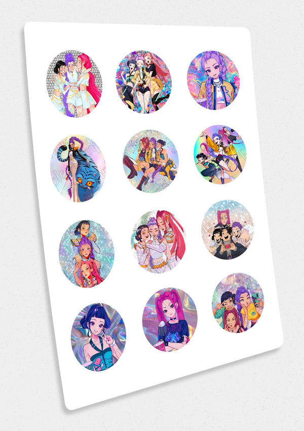 K Pop Demon Hunters Cupcakes Edible Image Cupcake Cookie Topper