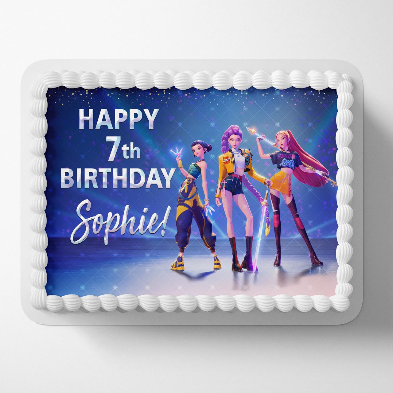 K Pop Demon Hunters Rumi Mira Zoey Edible Cake Toppers – Ediblecaketopper
