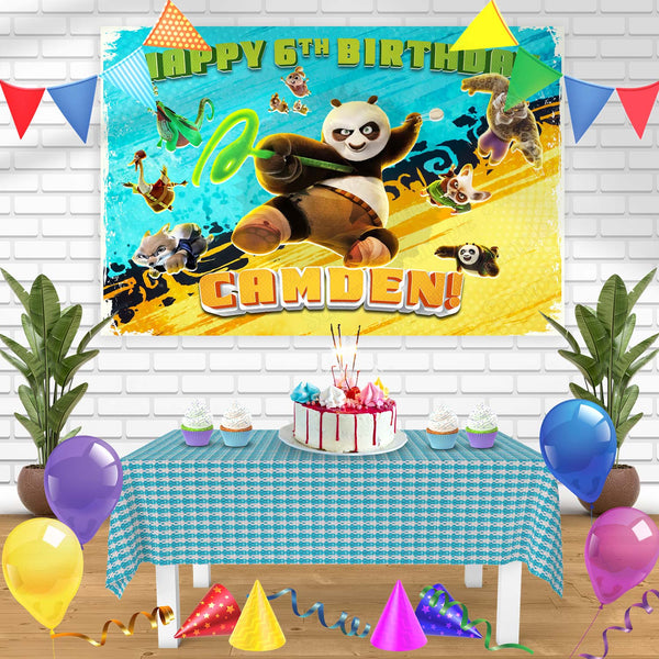 Kung Fu Panda 4 Bn Birthday Banner Personalized Party Backdrop Decoration