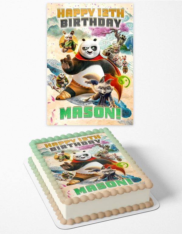 Kung Fu Panda 4 Jack Black Edible Cake Toppers