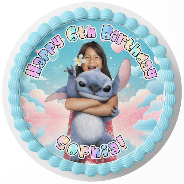 Lilo and Stich 2025 Movie RDB Edible Image Cake Topper Personalized Birthday Sheet Decoration Custom Party Frosting