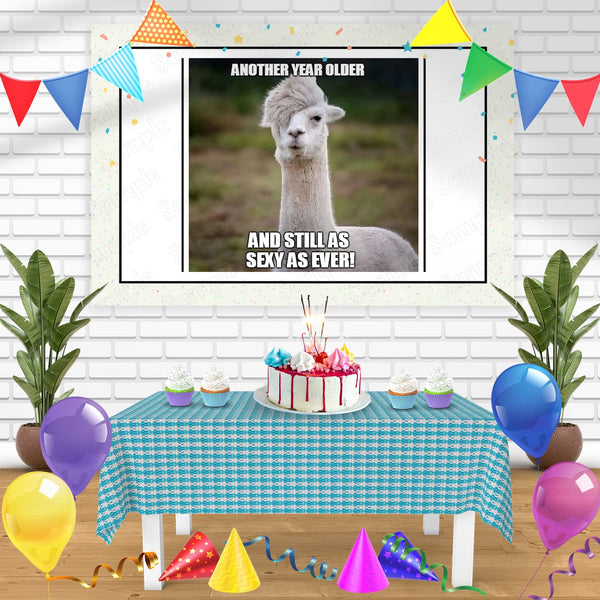 Llama Alpaca Meme Bn Birthday Banner Personalized Party Backdrop Decoration