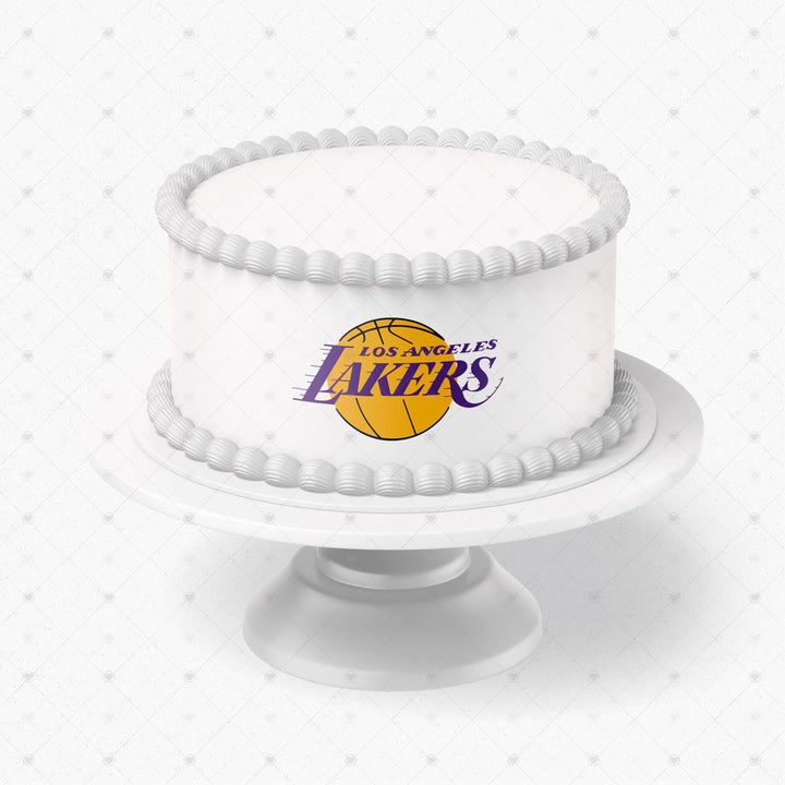 Los Angeles Lakers Logo Edible Cake Toppers Logos