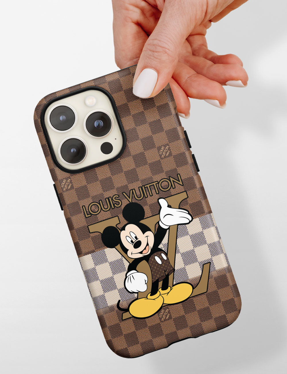 Louis Vuitton iPhone 13 Pro Max みっちー様 Louis Vuitton Mickey Mouse Cute iPhone Case Protective