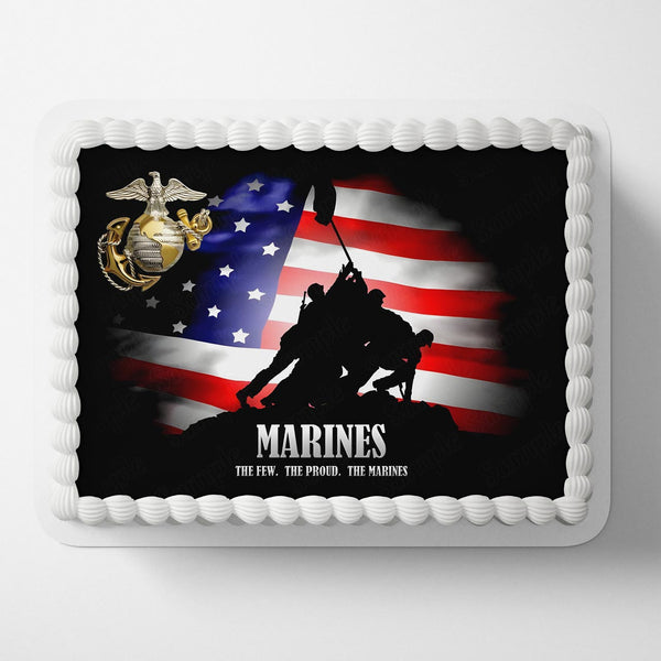 Marines The Few The Proud The Marines Edible Cake Toppers