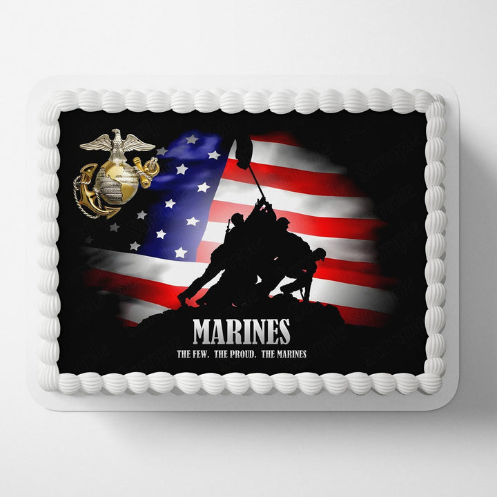 Marines The Few The Proud The Marines Edible Cake Toppers