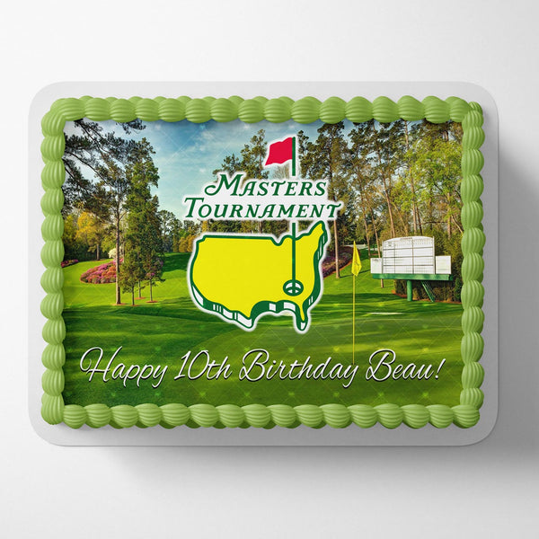 Masters Tournament Golf Championship Edible Cake Toppers