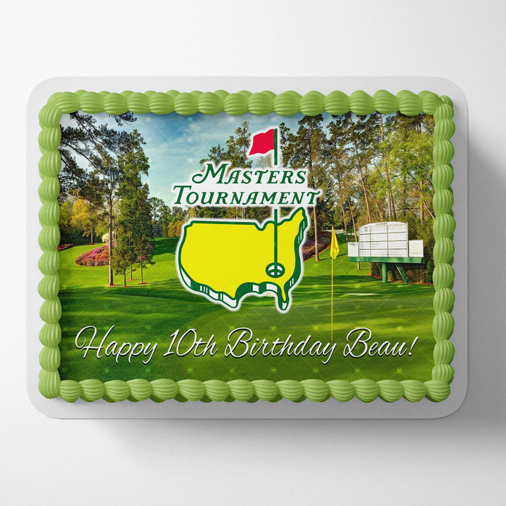 Masters Tournament Golf Championship Edible Cake Toppers