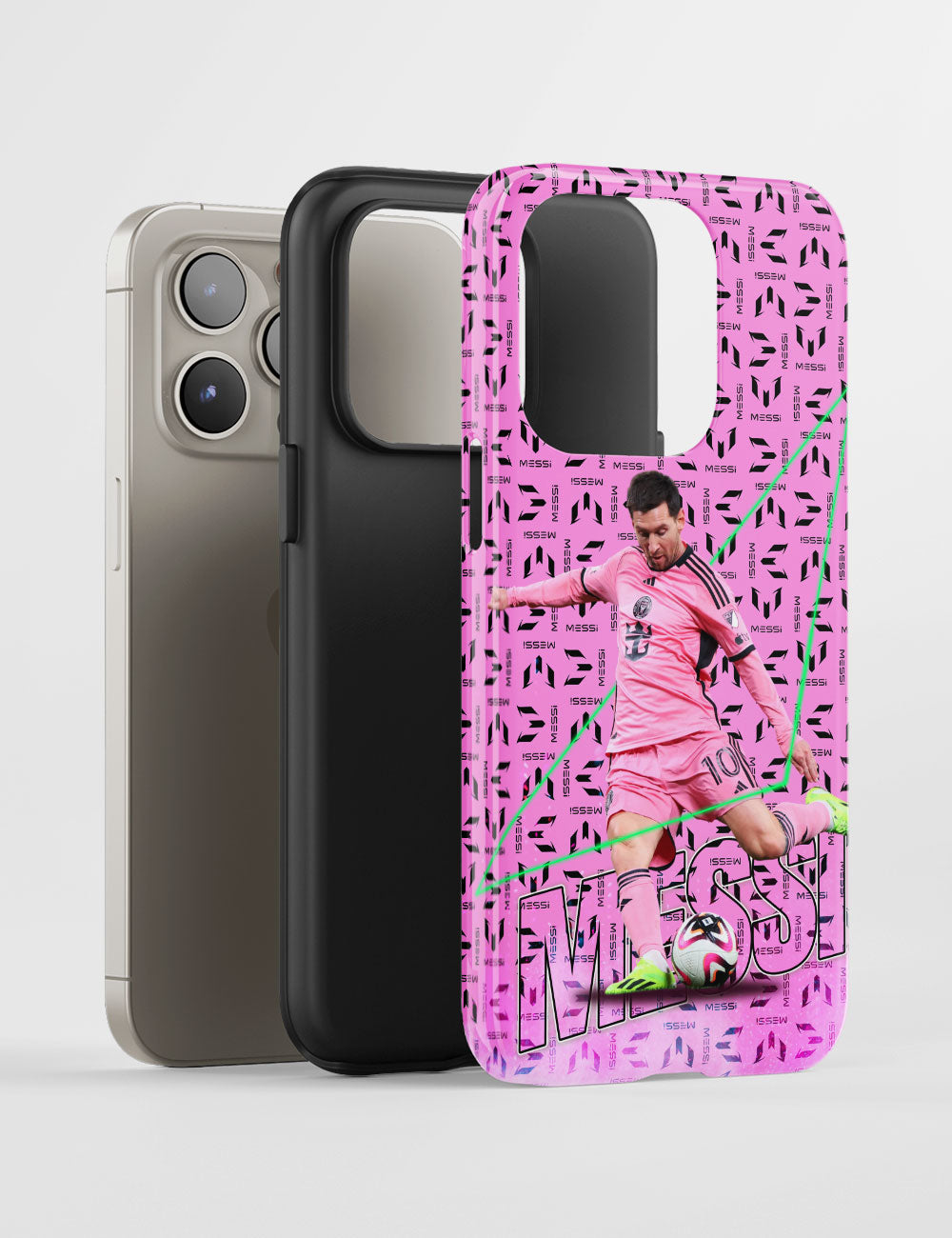 Coque IPhone 14 Pro – Messi Inter Miami, Snap-on Neuve