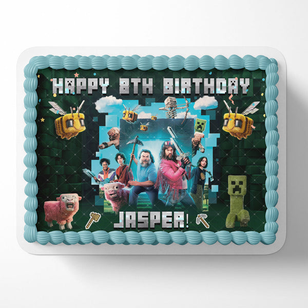 Minecraft Movie Creeper Bee Sheep CT Edible Cake Toppers