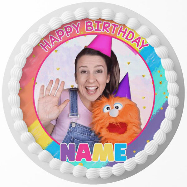 Miss Rachel MR Edible Cake Toppers Round