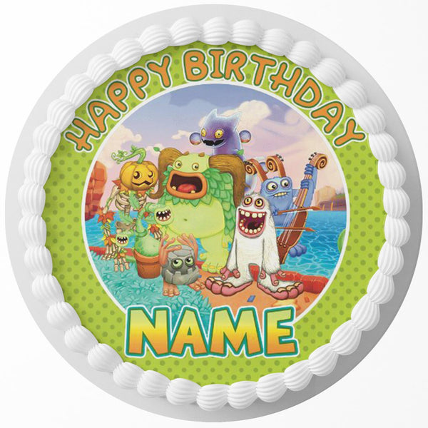 My Singing Monsters MSM Edible Cake Toppers Round
