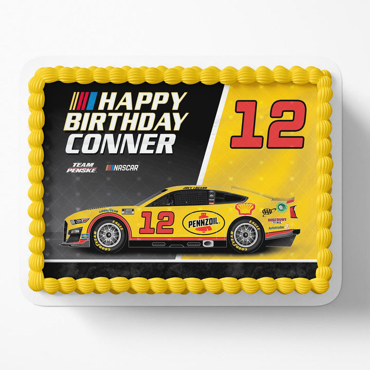 NASCAR Cup Series Joey Logano Edible Cake Toppers