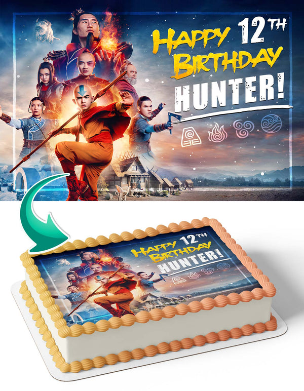 Netflix Avatar The last Airbender 2024 Edible Cake Toppers