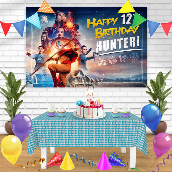 Netflix Avatar The last Airbender 2024 Bn Birthday Banner Personalized Party Backdrop Decoration
