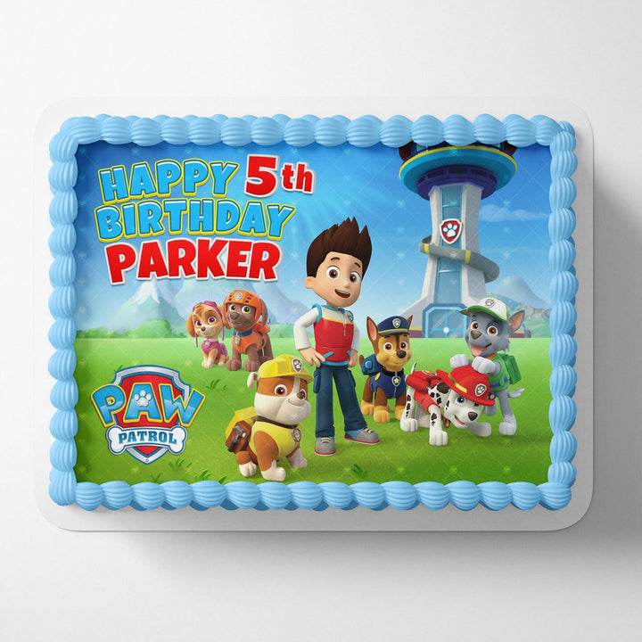 Paw Patrol Crew Edible Cake Toppers