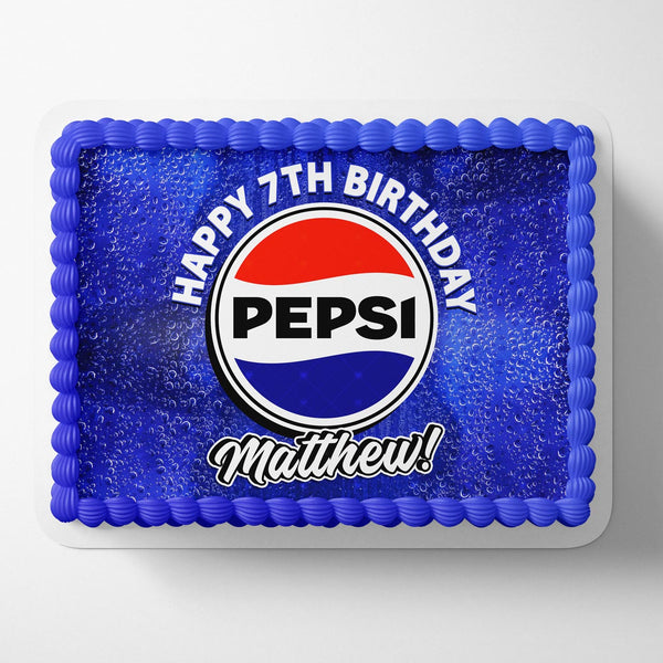 Pepsi Cola Edible Cake Toppers