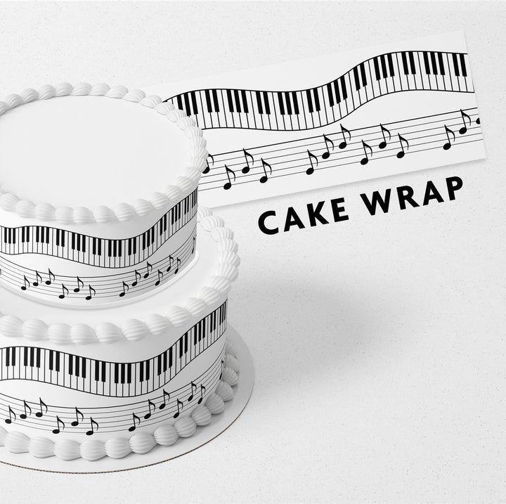 Piano Keys Strips Edible Cake Toppers Cake Wraps