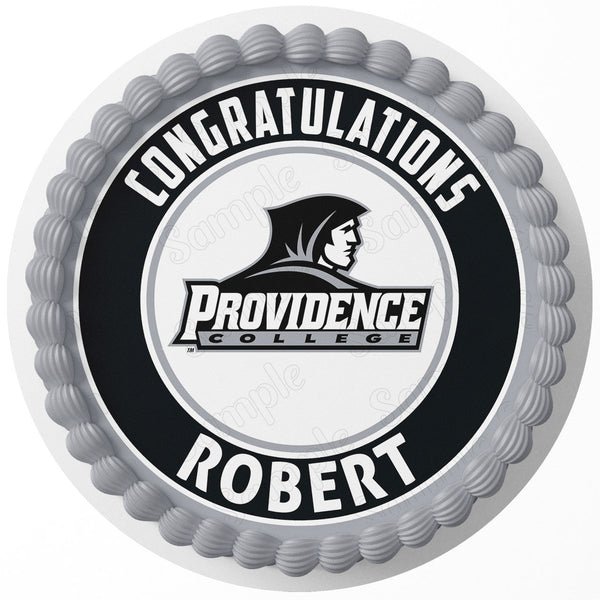 Providence College Edible Cake Toppers Round