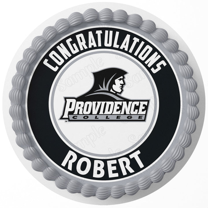 Providence College Edible Cake Toppers Round