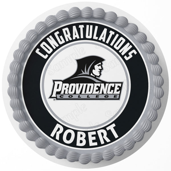 Providence College Friars Edible Image Cake Topper Personalized Birthday Sheet Decoration Custom Party Round