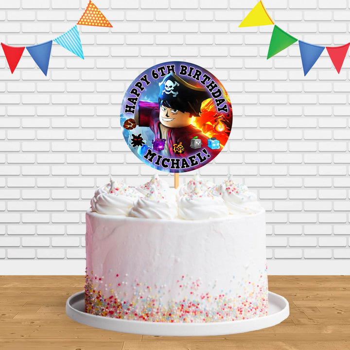 Roblox Blox Fruits Cake Topper Centerpiece Birthday Party Decorations