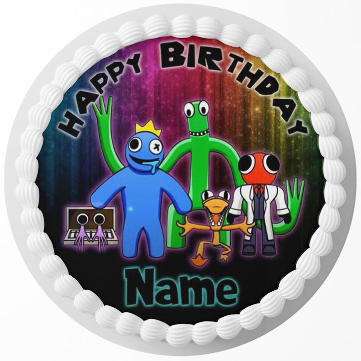 Roblox Rainbow Friends R Edible Cake Toppers Round