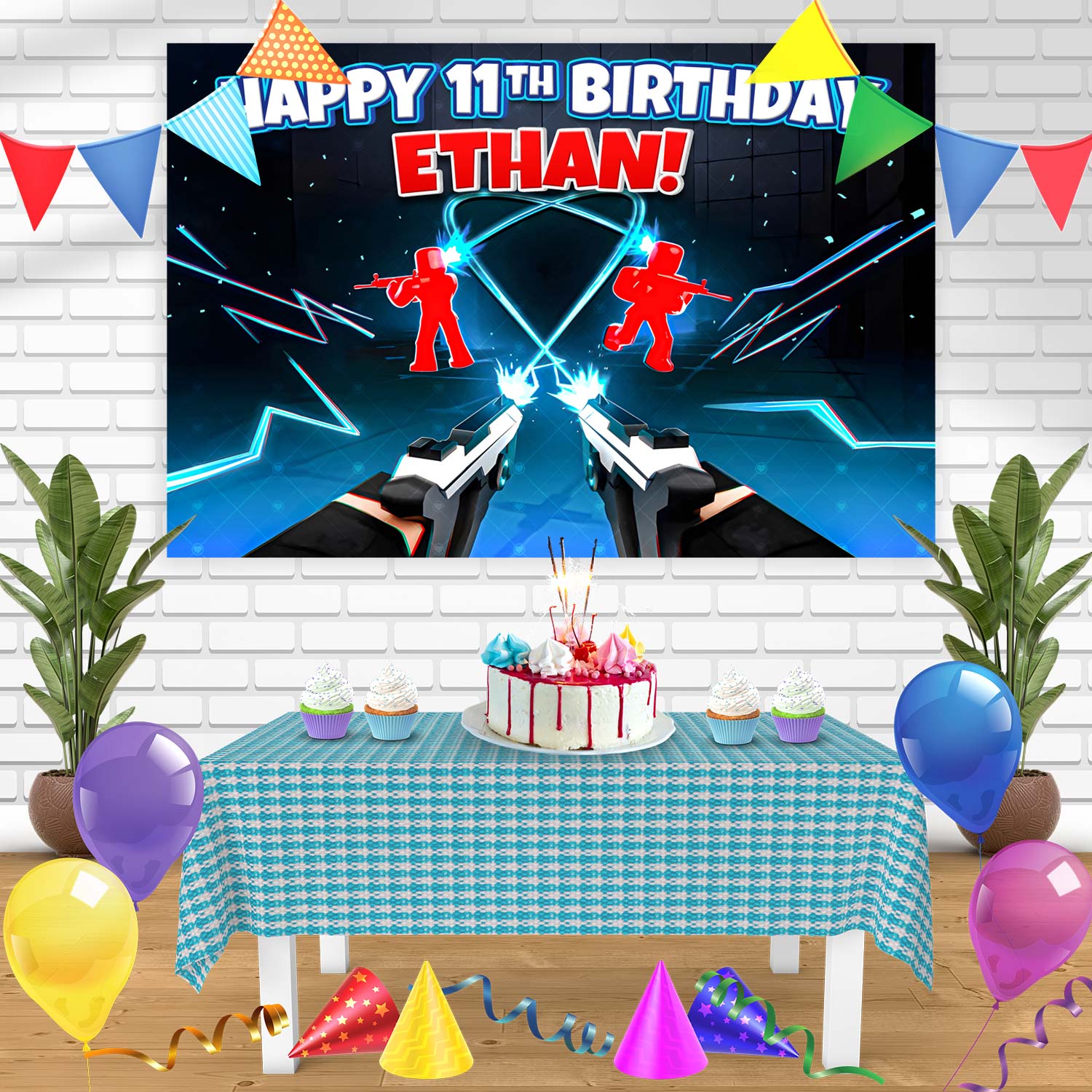 Roblox Rivals Cake Rivalry Roblox Rivals Birthday Banner Personalized Party Backdrop Decoration ...
