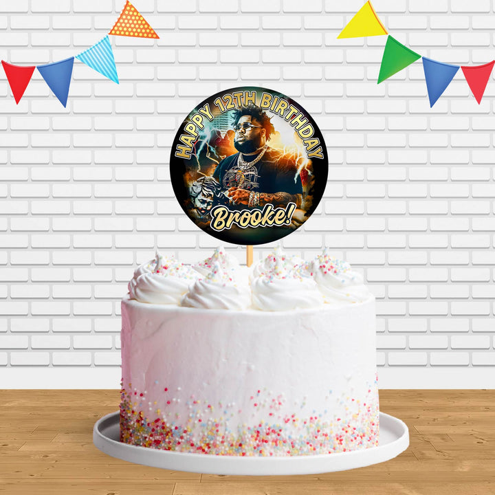 Rod Wave Rapper Cake Topper Centerpiece Birthday Party Decorations