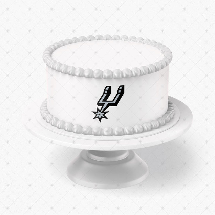 San Antonio Spurs Logo Edible Cake Toppers Logos