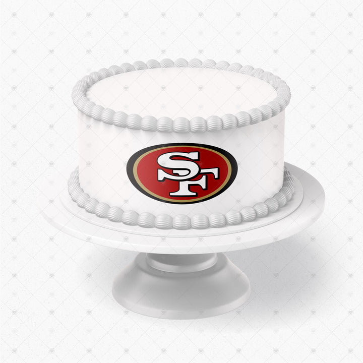 San Francisco 49ers Logo Edible Cake Toppers Logos