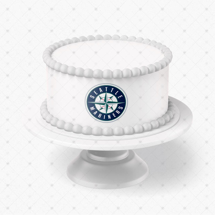 Seattle Mariners Logo Edible Cake Toppers Logos