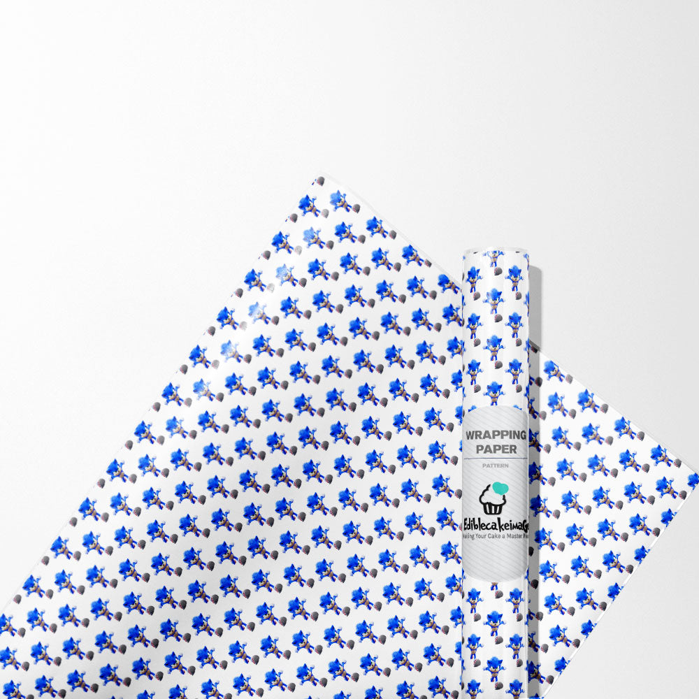 Sonic Gift Wrapping Paper – Ediblecaketopper