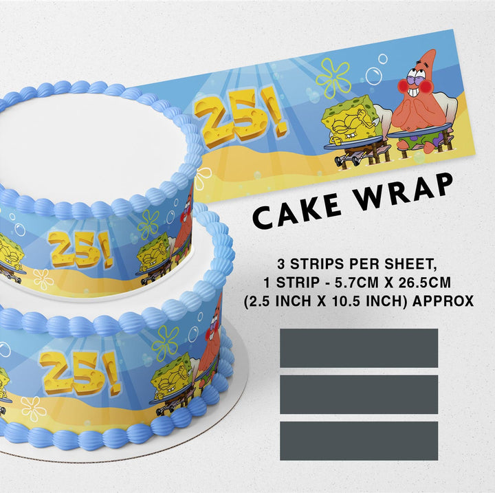 SpongeBob Funnier Than 24 25 Strips Edible Cake Toppers Cake Wraps