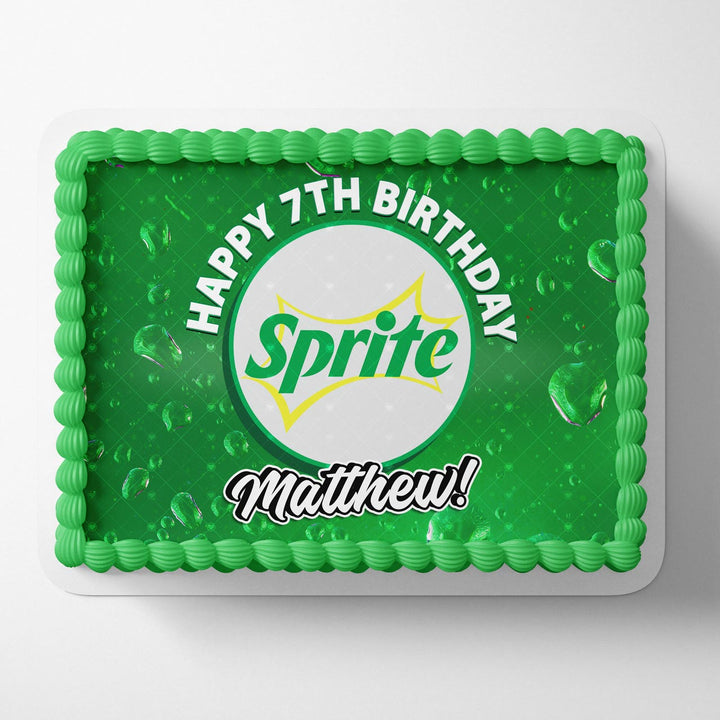 Sprite Soda Edible Cake Toppers