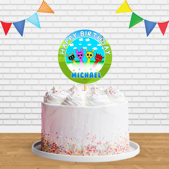 Sprunki Game Fun Kids Cake Topper Centerpiece Birthday Party Decorations