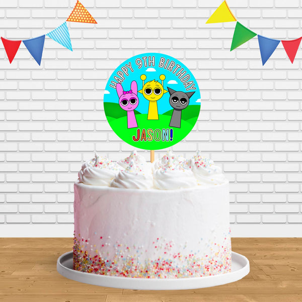 Sprunki Incredibox Cake Topper Centerpiece Birthday Party Decorations