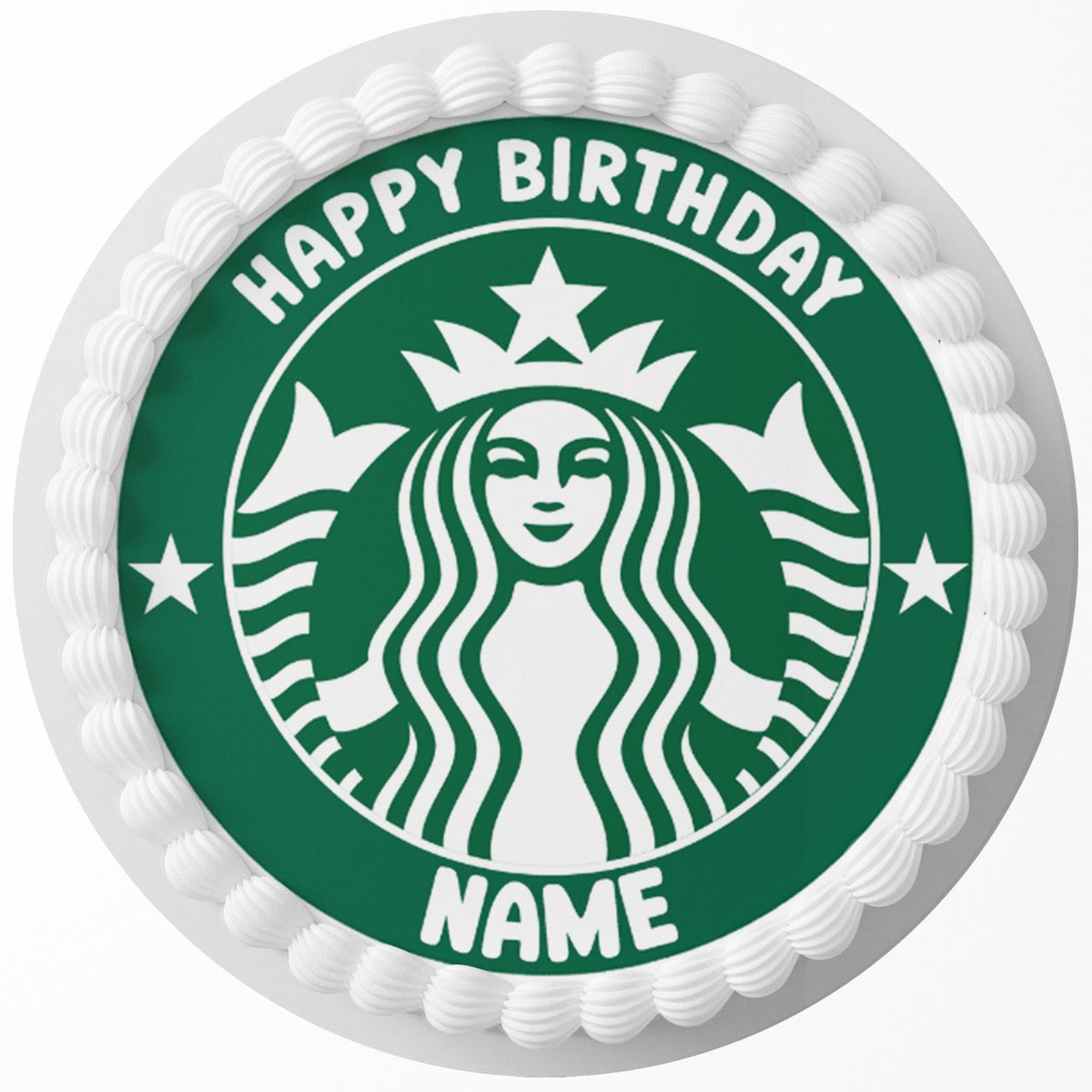 Starbucks OG G Edible Cake Toppers Round – Ediblecaketopper