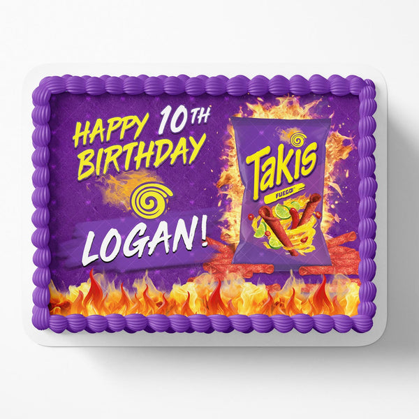 Takis Fuego Edible Cake Toppers