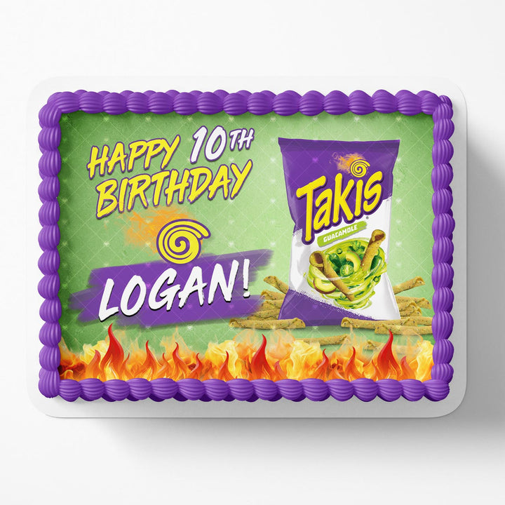 Takis Guacamole Edible Cake Toppers