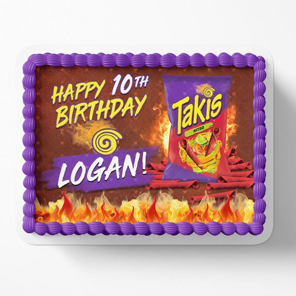 Takis Nitro Edible Cake Toppers