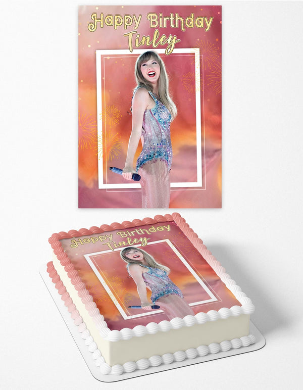 Taylor Swift Eras Tour Outfit TSG Edible Cake Toppers