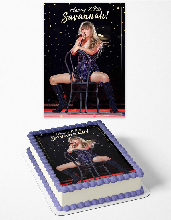 Taylor Swift Singer Dance Moves Edible Cake Toppers