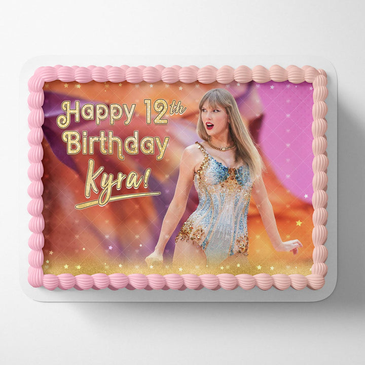 Taylor Swift Singer TSET Edible Cake Toppers