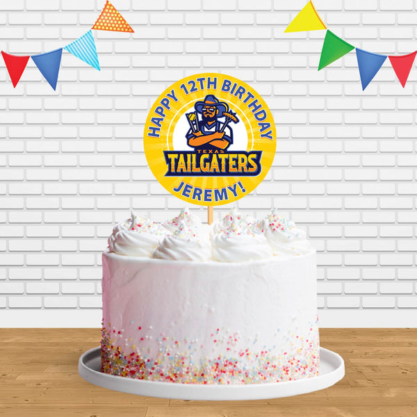Texas Tailgaters  Cake Topper Centerpiece Birthday Party Decorations
