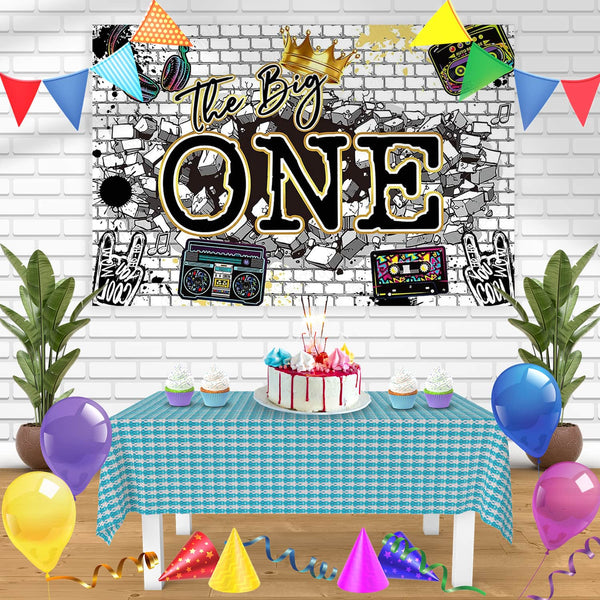 The Big One School Rap Notorious Big One First Biggie Bday Bn Birthday Banner Personalized Party Backdrop Decoration
