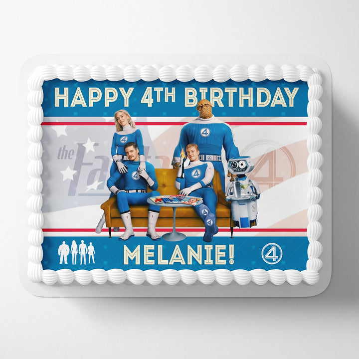 The Fantastic Four First Steps Edible Cake Toppers